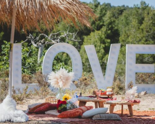 Wedding proposal Ibiza